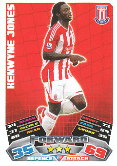 Kenwyne Jones Stoke City 2011/12 Topps Match Attax #250